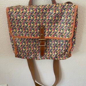 Fossil Multicolor Geometric Backpack